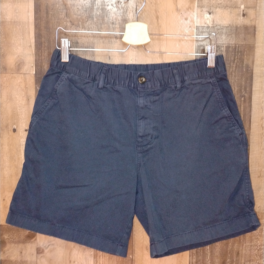 Bearbottom Men's Navy Blue 7" Inseam Shorts Size Large Flat Front